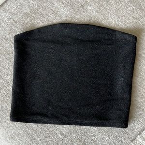 Wild Fable Glitter Black Tube Top